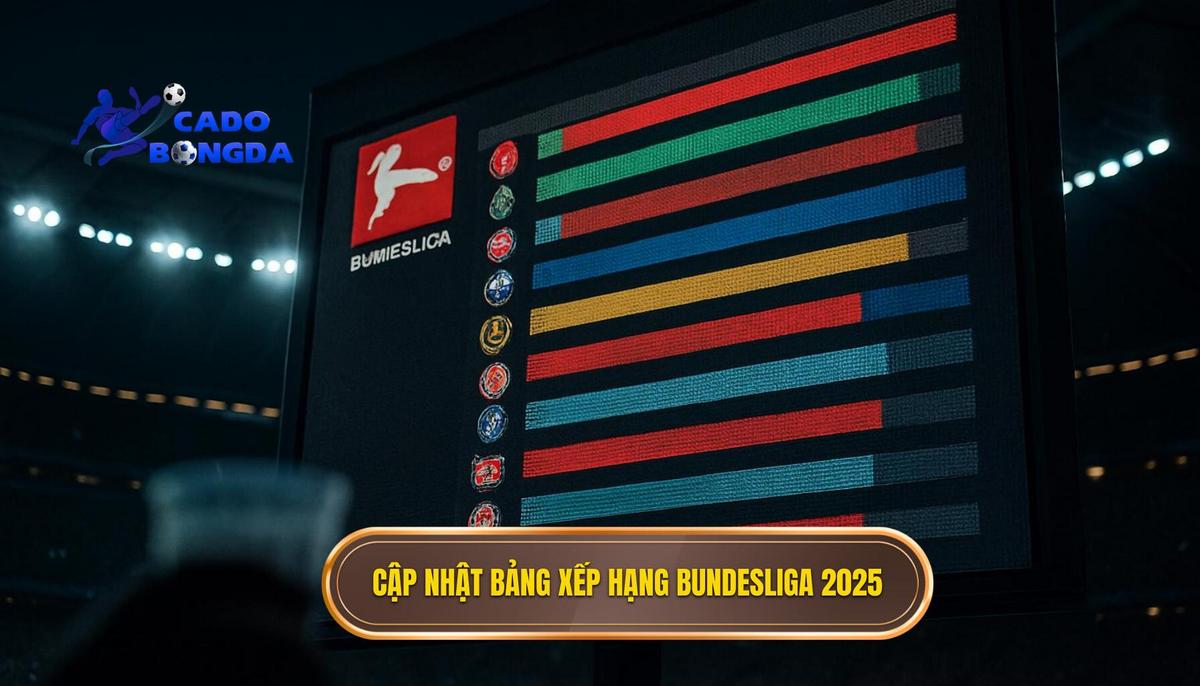 Cập Nhật Sơ Bộ Bảng Xếp Hạng Bundesliga 2025